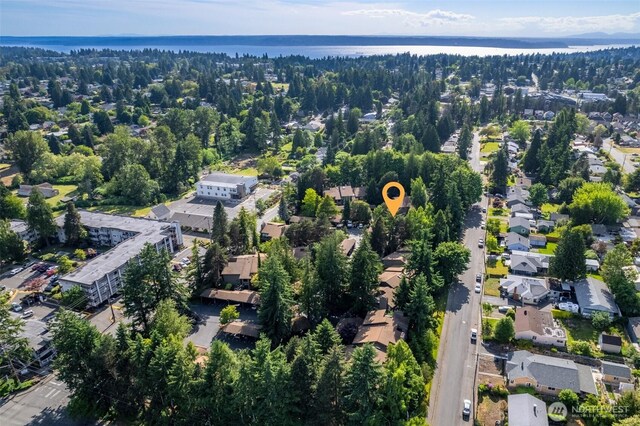 130 SW 116th St Unit F32, Seattle, WA 98146 - aerial view of property and surrounding area with a nearby body of water