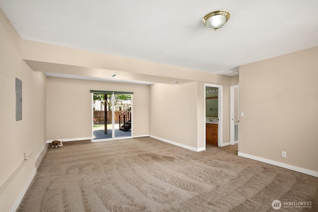 4206 SE 1st Pl, Renton, WA 98059 - carpeted spare room with baseboards and electric panel