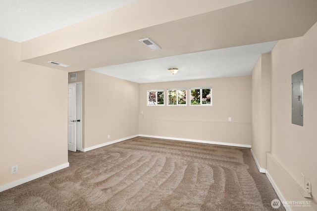 4206 SE 1st Pl, Renton, WA 98059 - carpeted empty room featuring electric panel and baseboards