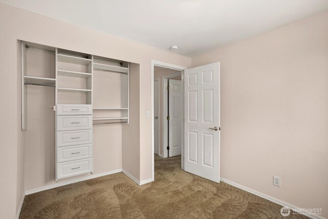 4206 SE 1st Pl, Renton, WA 98059 - unfurnished bedroom featuring carpet floors, baseboards, and a closet