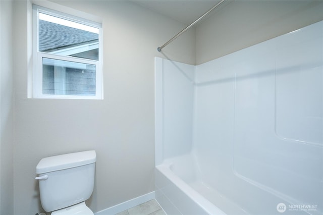 14516 204th Ave E Unit 895, Bonney Lake, WA 98391 - bathroom with toilet, shower / bathtub combination, and baseboards