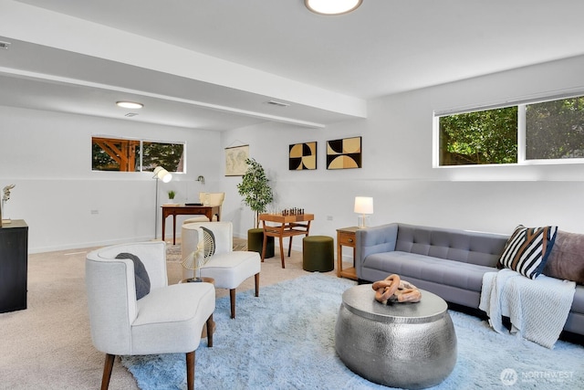 15226 116th Pl NE, Kirkland, WA 98034 - carpeted living room with plenty of natural light