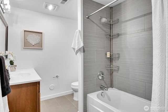 15226 116th Pl NE, Kirkland, WA 98034 - full bath featuring tile patterned flooring, vanity, and shower / bathtub combination with curtain