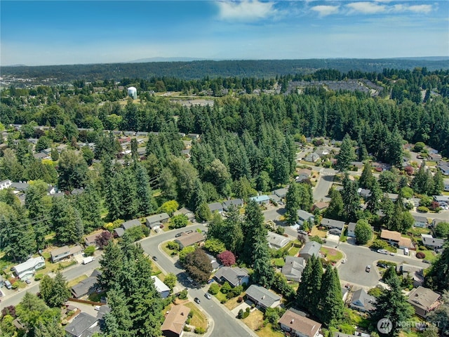 15226 116th Pl NE, Kirkland, WA 98034 - aerial view of property and surrounding area with nearby suburban area
