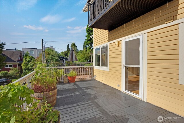 2400 E Howell St Unit G, Seattle, WA 98122 - view of patio featuring a balcony