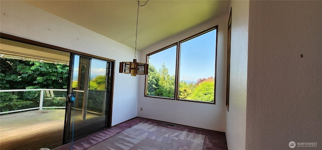 10622 44th Ave SE, Everett, WA 98208 - unfurnished sunroom with a chandelier