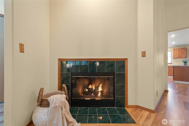 16215 NE 13th St, Vancouver, WA 98684 - detailed view of wood finished floors and a fireplace