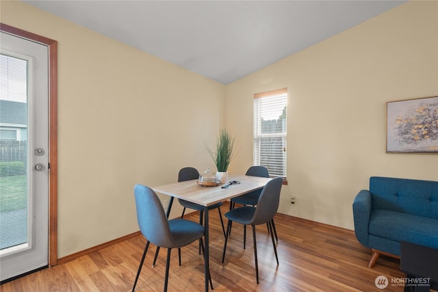 16215 NE 13th St, Vancouver, WA 98684 - dining area with light wood finished floors and lofted ceiling