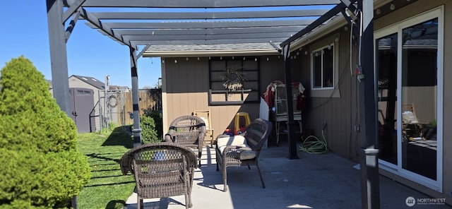 1175 E Cypress St, Othello, WA 99344 - view of patio with a pergola