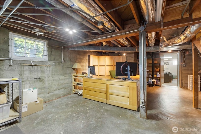 3804 Olympic Blvd W, University Place, WA 98466 - below grade area with an office area