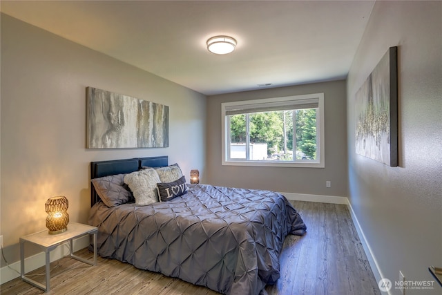 10617 Rosewood Ave Unit A, Everett, WA 98204 - bedroom with wood finished floors and baseboards