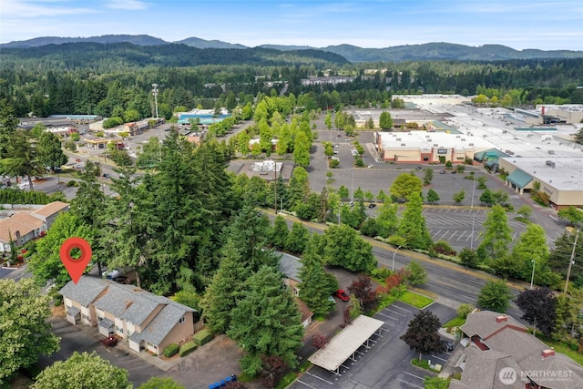 2300 9th Ave SW Unit C1, Olympia, WA 98502 - drone / aerial view of a forest and a mountain backdrop