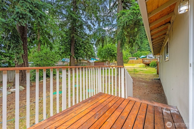 35804 15th Ave SW, Federal Way, WA 98023 - deck with a fenced backyard