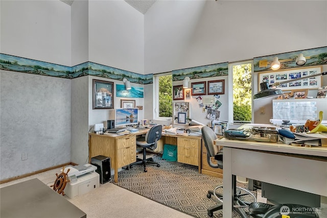 20219 SE 344th St, Auburn, WA 98092 - carpeted office space with high vaulted ceiling