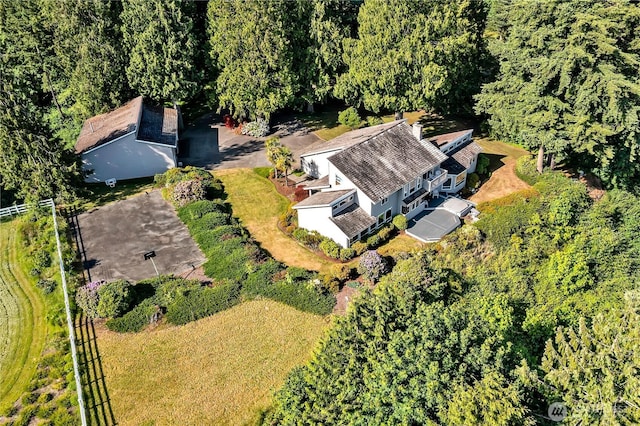 20219 SE 344th St, Auburn, WA 98092 - aerial view of property and surrounding area featuring a heavily wooded area