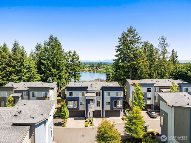 16201 Meadow Rd Unit G2, Lynnwood, WA 98087 - water view featuring nearby suburban area and a mountain backdrop