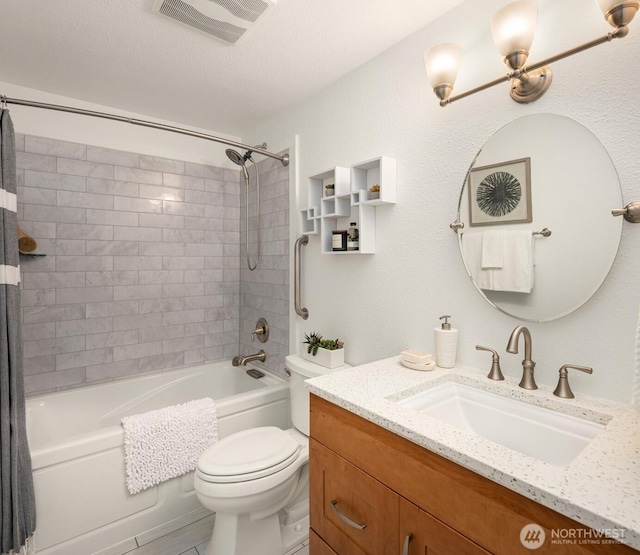 20101 61st Pl W Unit E-308, Lynnwood, WA 98036 - bathroom with vanity, shower / bath combo, and toilet