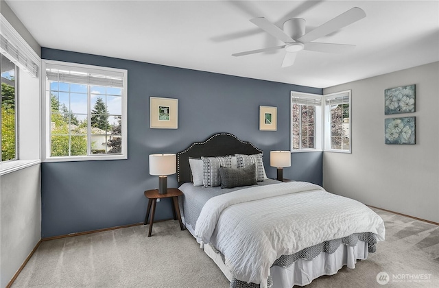 12701 NE 200th Pl, Bothell, WA 98011 - bedroom with carpet and ceiling fan