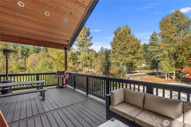 11175 Wending Ln, Leavenworth, WA 98826 - deck featuring an outdoor hangout area