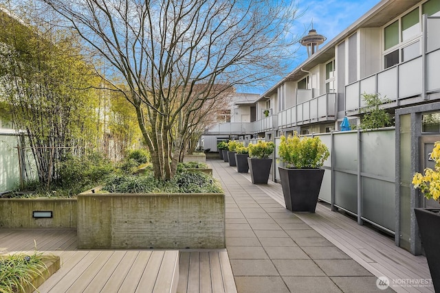 501 Roy St Unit T308, Seattle, WA 98109 - view of wooden terrace