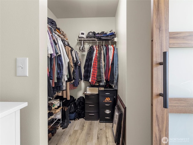7600 Brianna Ct SE, Olympia, WA 98513 - spacious closet featuring light wood finished floors