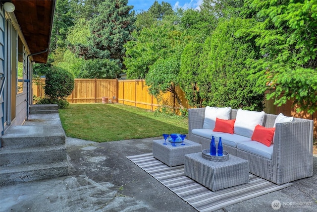17618 Meridian Ave N, Shoreline, WA 98133 - view of patio / terrace with an outdoor hangout area