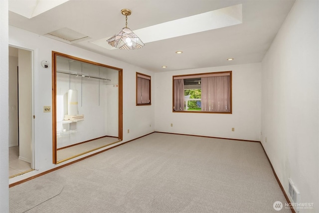 6207 182nd St SW, Lynnwood, WA 98037 - unfurnished bedroom featuring light carpet, baseboards, recessed lighting, and a closet