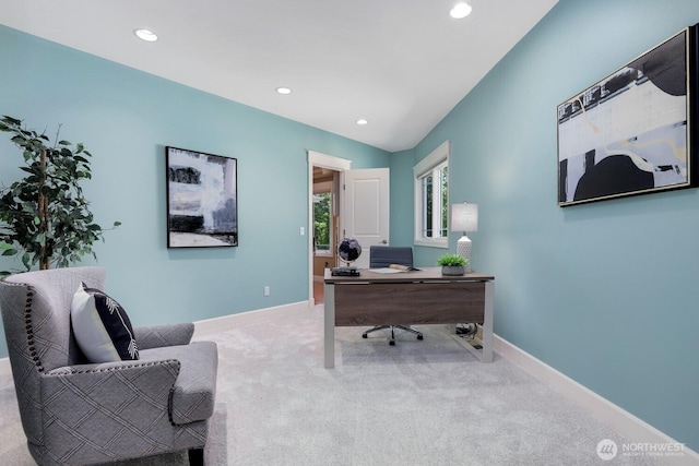 18737 63rd Ave NE, Kenmore, WA 98028 - carpeted office featuring recessed lighting and baseboards