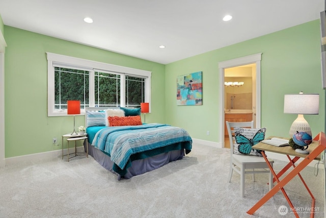 18737 63rd Ave NE, Kenmore, WA 98028 - bedroom with baseboards, carpet flooring, and recessed lighting