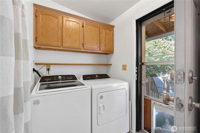 41515 Larson Dr, Gold Bar, WA 98251 - laundry room with washer and clothes dryer and cabinet space