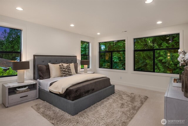 2505 166th Ave SE, Bellevue, WA 98008 - carpeted bedroom featuring recessed lighting