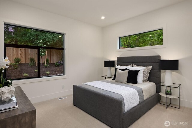 2505 166th Ave SE, Bellevue, WA 98008 - carpeted bedroom with baseboards and recessed lighting