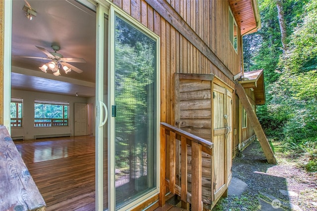 101 Tomihi Dr, Orcas Island, WA 98245 - view of exterior entry with baseboard heating