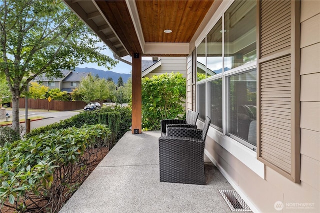 3098 SE 16th St, North Bend, WA 98045 - covered porch featuring a mountain view