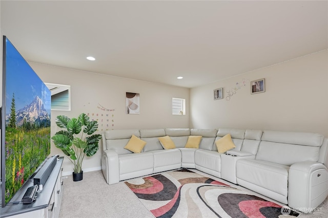 10821 Eastridge Dr NE, Redmond, WA 98053 - carpeted living area featuring recessed lighting