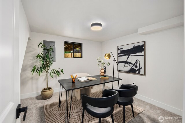 3722 36th Ave SW, Seattle, WA 98126 - carpeted home office with baseboards