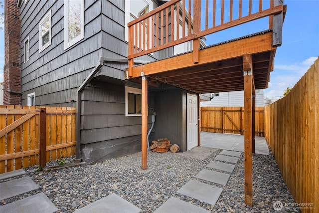 3722 36th Ave SW, Seattle, WA 98126 - fenced backyard with a patio area and a deck