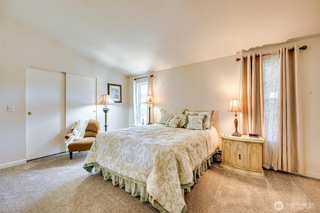 424 Maranatha, Kelso, WA 98626 - bedroom with lofted ceiling, light colored carpet, and baseboards