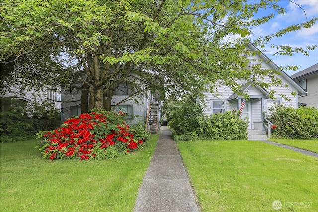 3718 Wetmore Ave, Everett, WA 98201 - view of front of property featuring a front lawn and stairs