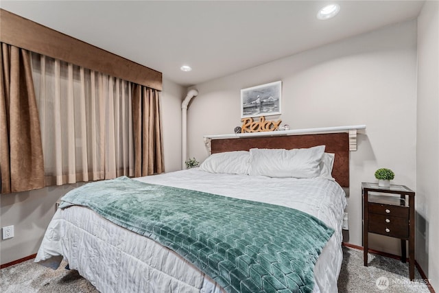 322 W Woodin Ave Unit 620, Chelan, WA 98816 - carpeted bedroom with baseboards and recessed lighting