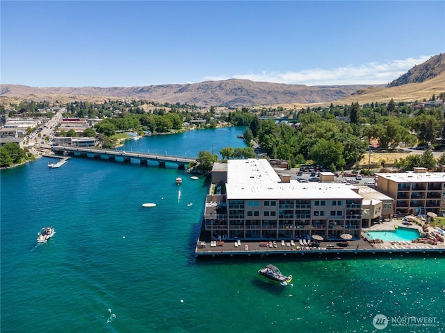 322 W Woodin Ave Unit 620, Chelan, WA 98816 - bird's eye view of a notable bridge and a water and mountain view