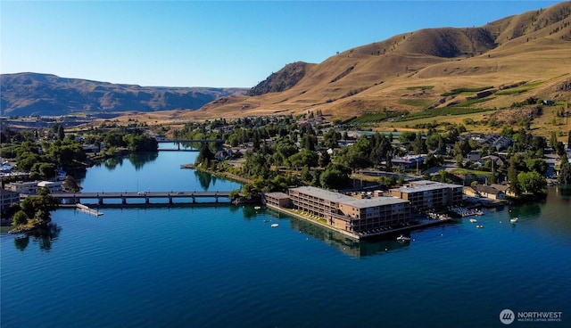 322 W Woodin Ave Unit 620, Chelan, WA 98816 - drone / aerial view of a water and mountain view