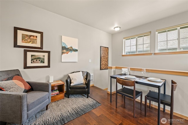 2413 Peabody St, Bellingham, WA 98225 - sitting room with wood finished floors