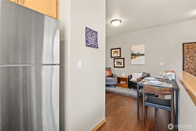 2413 Peabody St, Bellingham, WA 98225 - dining area with dark wood finished floors