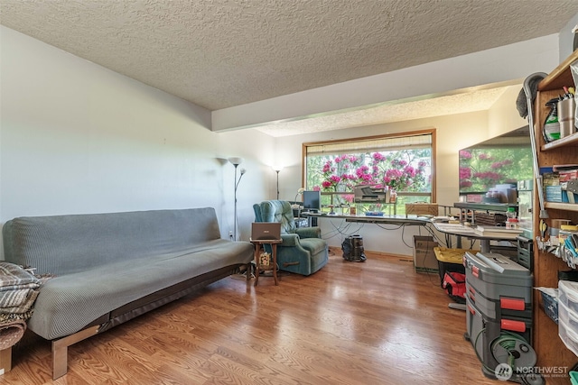 29139 NE Hammond Ct, Battle Ground, WA 98604 - home office with wood finished floors and a textured ceiling