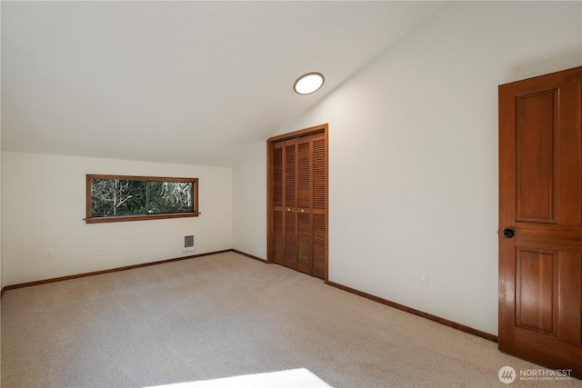 435 Thumper Ln, Camano Island, WA 98282 - bonus room with vaulted ceiling, light carpet, and baseboards