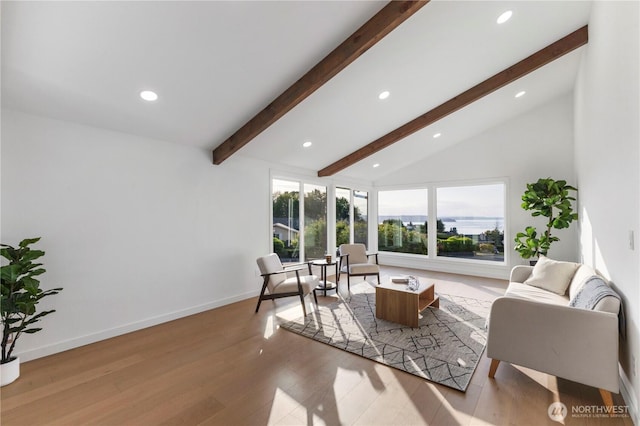 28830 11th Ave S, Federal Way, WA 98003 - living room with recessed lighting, light wood-style flooring, and baseboards