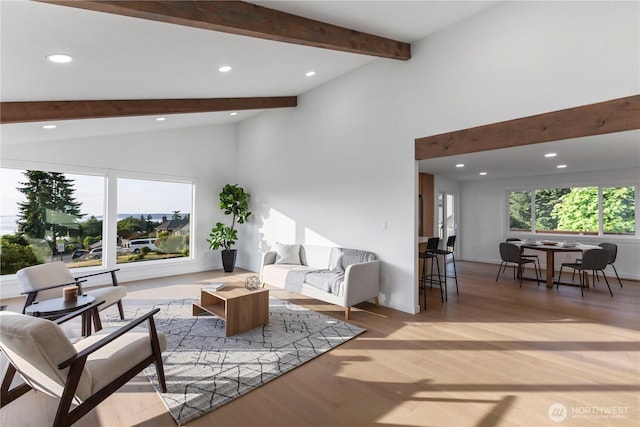 28830 11th Ave S, Federal Way, WA 98003 - living area featuring recessed lighting, light wood-type flooring, and baseboards