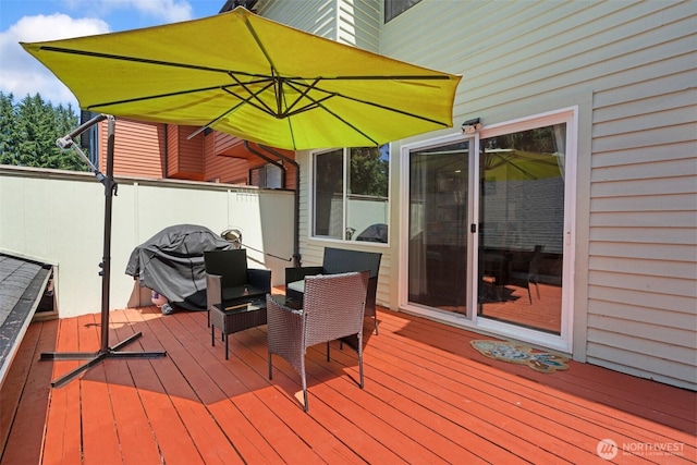 1801 Evergreen Park Ct SW Unit 8, Olympia, WA 98502 - view of wooden deck