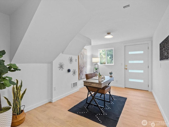8421 240th St SW, Edmonds, WA 98020 - office area featuring wood finished floors and baseboards